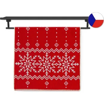 Ručník Veba Norský vzor 1 ks 55x100 cm červená