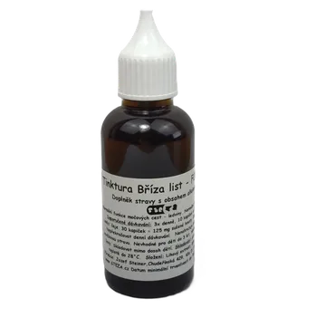 Doplněk stravy STEZA - Tinktura Bříza list - FORTE 10x 50ml. + 1ks navíc jako dárek ! (Tinktura Bříza)