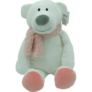 plyšák Plyšový medvídek Kamil s růžovými doplňky 35 cm