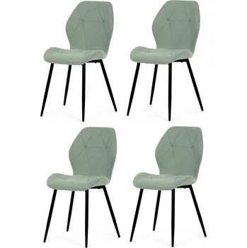Jídelní židle Sada jídelních židlí CT-285 GRN2, 4 ks, světle zelená