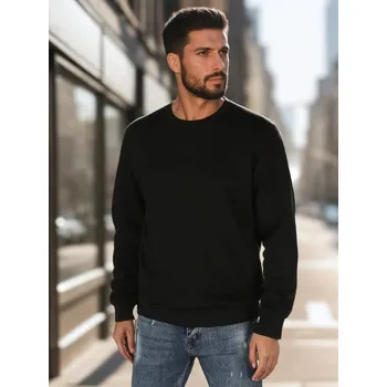 Pánské oblečení Dstreet Pánská mikina bez zapínání Estromirus černá L BX5915 55174