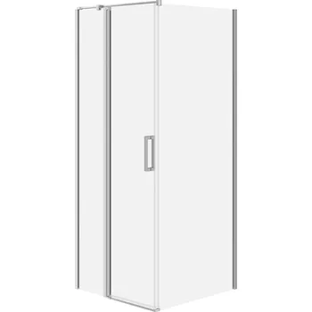 CERSANIT 3D Sprchový kout Cersanit Moduo 80x90x195 obdélníkový chrom s panty levý, set C104, S601-305 S162-003;S162-008