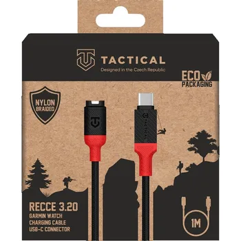 Tactical Recce 3:20 kabel pro Garmin USB-C Black/Red