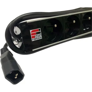 Napájecí panel PDU 19" Napájecí panel 9x 230V, IEC320 C14 1U M6 3m