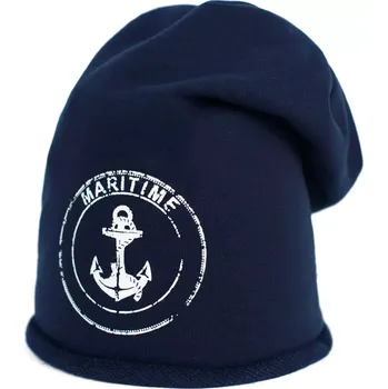 Čepice Beanie čepice Maritine Modrá