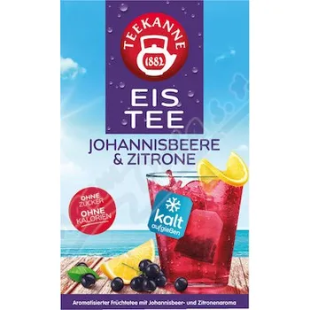 Čaj TEEKANNE Eis Tee černý rybíz-citron 18x2.5g