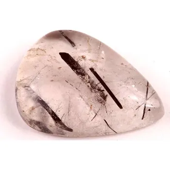 Přírodní kámen Kabošon Black Rutile č.6173 (25x18x7mm)