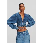 KOŠILE KARL LAGERFELD JEANS KLJ TIED DENIM SHIRT MARBLE BLUE