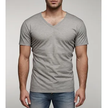 Pánské tričko Recea Pánské tričko s krátkým rukávem Gwados šedá XXL