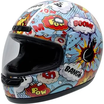 Helma na motorku Dětská integrální motocyklová přilba NZI Activy Junior BOOM Velikost: M