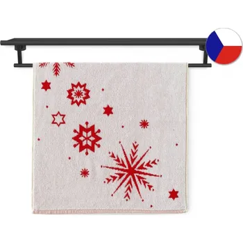 Ručník Veba Kouzlo zimy 55x100 cm červená