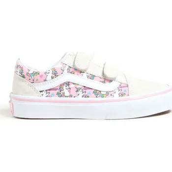 Chlapecké tenisky dětské tenisky VANS Old Skool V Ballet Skaticorn MARSHMALLOW/PINK - 34