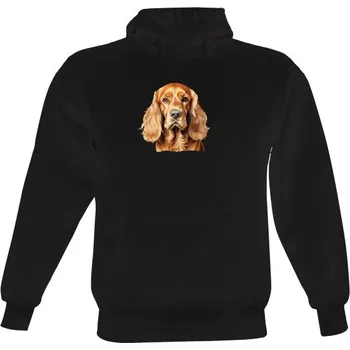 Pánská mikina Pánská mikina s kapucí s potiskem Kokršpaněl bavlna a chlupy pánské