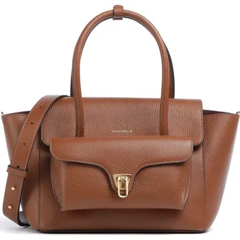 Coccinelle Beat Double - Kabelka v koňaková, kůže, 235416 | Kabelky pro ženy & muže