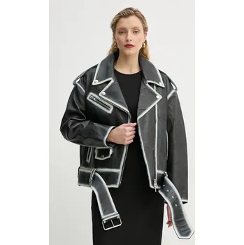 Dámská casual bunda Kožená bunda Stand Studio Irene Jacket, 34, černá, 99X
