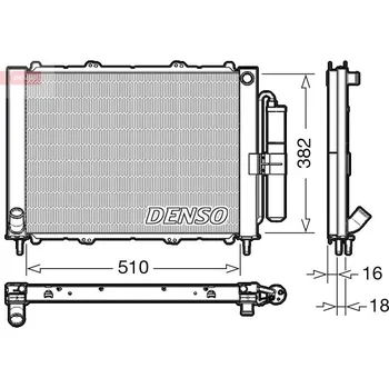 Chladič motoru chladicí jednotka DENSO DRM23103