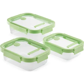 Dóza na potraviny Box na potraviny, sada 3 ks, obdélníkové, sklo, Lékué - doprava zdarma od 2999 Kč