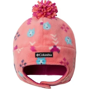 Čepice Dětská zimní čepice Columbia YOUTH FROSTY TRAIL II EARFLAP BEANIE L/XL Růžová, Mix, Bílá