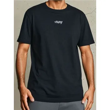 Pánské tričko Sinsay - Bavlněné oversize tričko s potiskem - černá - 833GP-99X - 833GP-99X-XL