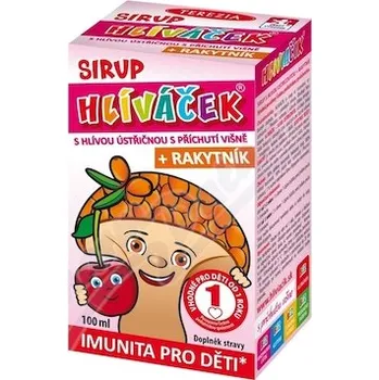 Sirup HLÍVÁČEK sirup s hlívou a rakytníkem VIŠEŇ 100ml
