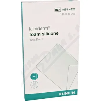 Pěnový silikonový obvaz Kliniderm 10x20cm 5ks