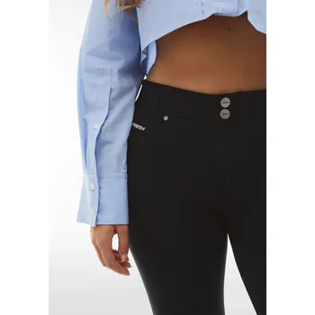 Dámské kalhoty Freddy kalhoty N.O.W.® v černé barvě, slim fit, střední pas, organická bavlna Vybraná velikost: XL