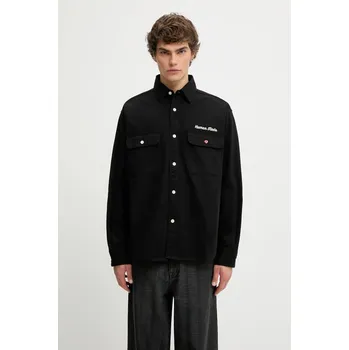 Pánská košile Bavlněná košile Human Made OVERSIZED, M, černá, 99X