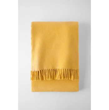 deka Žlutý pléd s podílem bavlny Euromant Basics, 140 x 180 cm ID_938120