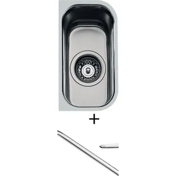 Nerezový dřez Dřez pod desku SET Foster Serie UM 1300 068 nerez + Deante CORIO BFC 060M chrom