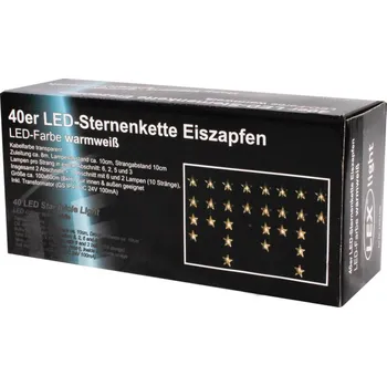 Linder Exclusiv Vánoční světelný závěs 40 LED Teplá bílá