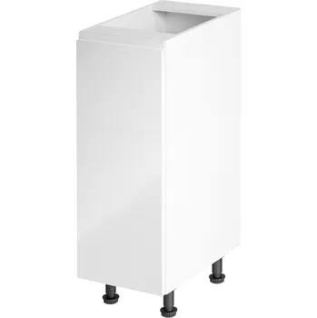 Kuchyňská skříňka Spodní skříňka, bílá / bílá extra vysoký lesk, levá, AURORA D30