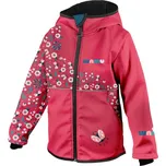 Dětská softshellová bunda Wamu s fleecem Berušky - červená velikost 116-122