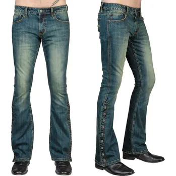 Pánské džíny kalhoty unisex (jeans) WORNSTAR - Hellraiser Side Button - Vintage Blue - 40