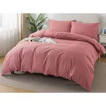 XPOSE® Bavlněné Renforcé povlečení EVITA na dvě lůžka - starorůžové 140x200 cm, 70x90 cm, Bavlna RENFORCÉ + Prodloužená možnost vrácení zboží do 50 dnů