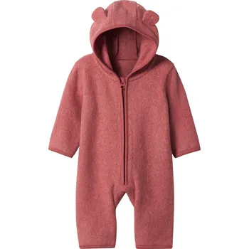 Kojenecký overall lupilu® Dětský fleecový overal s BIO bavlnou (červená, 74/80)