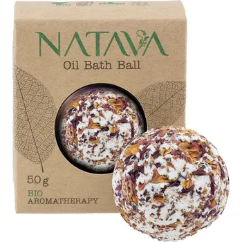 bomba do koupele NATAVA olejová koule do koupele - Růže stolistá 50 g