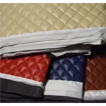 Prošívaná koženka - metráž - Červená