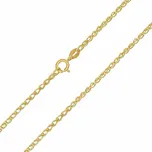 Zlatý řetízek Fox ze žlutého zlata - 1,7 mm varianta 50 cm