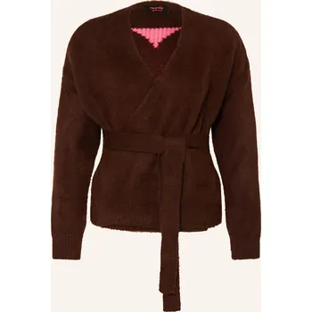 Dámský svetr Miss Goodlife Dámský Pletený Kardigan S Alpakou, tmavě hnědá...