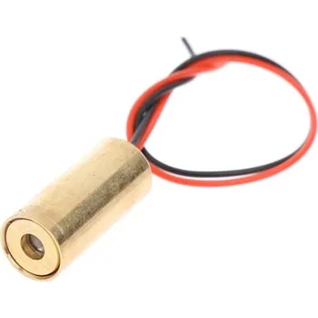 Měřící laser Laserová hlava 1 bod 650nm 9mm 3V 50mW červená měděná dioda bodový laserový modul pro nivelační přístroje měření a laserové hračky