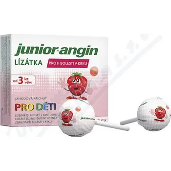 Lék Junior-angin lízátka pro děti 3r+ 8ks
