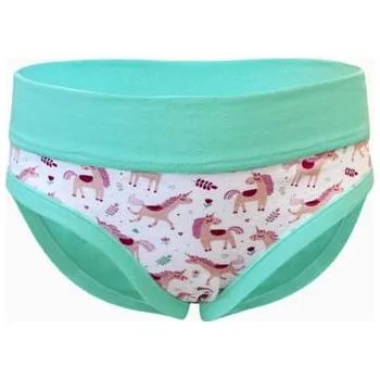 Dívčí spodní prádlo Dívčí klasické kalhotky GINA 20028P bílá cukrová 116/122