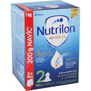 Kojenecká výživa Nutrilon Advanced 2 2x500g