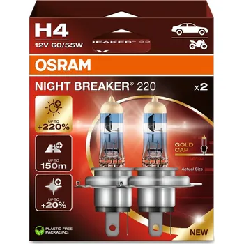 Žárovka Osram H4, Night Breaker 200 64193NB220-2HB