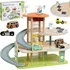 Dřevěná hračka Classic World Eco Zone XL CW50615 tříúrovňová garáž