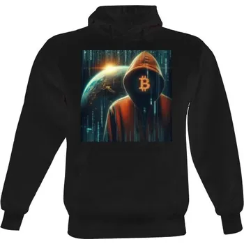 Pánská mikina Pánská mikina s kapucí s potiskem Krypto Strážce - red pánské