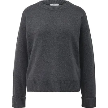 Dámská móda Dámský pletený svetr s.Oliver KNITTED PULLOVER 34 Tmavě šedá
