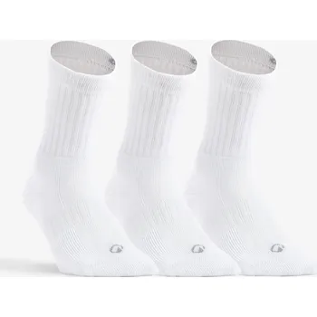 Pánské oblečení DECATHLON Vysoké tenisové ponožky RS500 3 páry 43/46 BÍLÁ