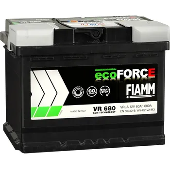 Autobaterie 60AH FIAMM ECOFORCE 680A AGM VR680
