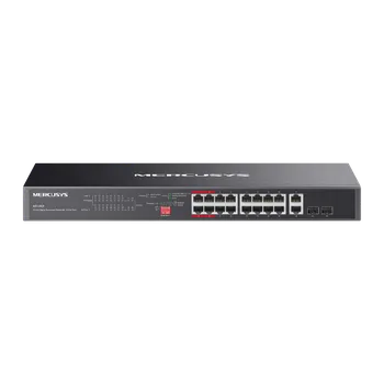 Počítačové příslušenství Switch TP-Link Mercusys MS120GP 4× GLAN, 16× GLAN s PoE+, 2× SFP Combo, 192 W